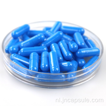 Maat 1 # Blue Shell Lege capsule Lege gelatine